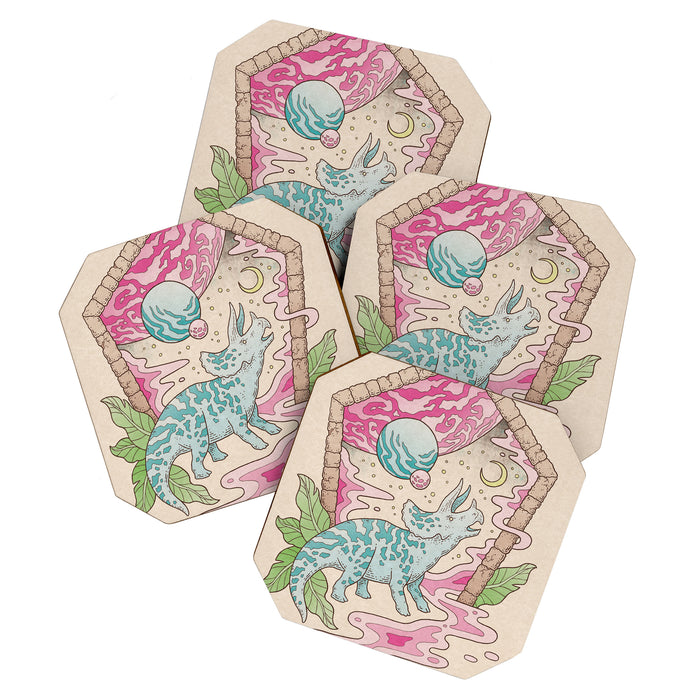 Aeon Archway: Triceratops | Dinosaur Sci-Fi Space Art Coaster Gallery Image 1