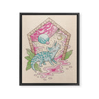Aeon Archway: Triceratops | Dinosaur Sci-Fi Space Art Framed Canvas Print Gallery Image 6