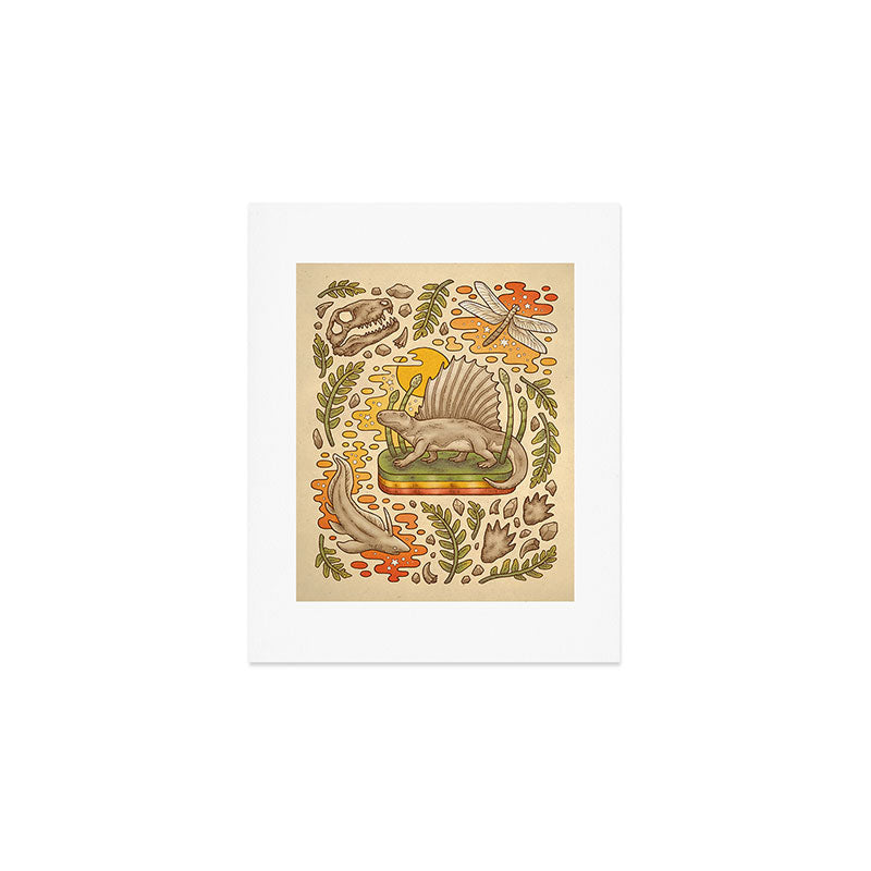 Daydream Dimetrodon Art Print Gallery Image 1