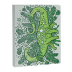 Evergreen Apatosaurus | Dinosaur Cosmic Festive Art Canvas Print Gallery Image 6