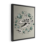 Geo-rex Vortex | Aquamarine | Dinosaur Skull Fossil Art Framed Canvas Print Gallery Image 2