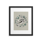 Geo-rex Vortex | Aquamarine | Dinosaur Skull Fossil Art Framed Art Print Gallery Image 6