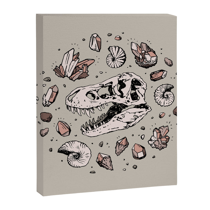 Geo-rex Vortex | Rose Quartz Canvas Print Gallery Image 1