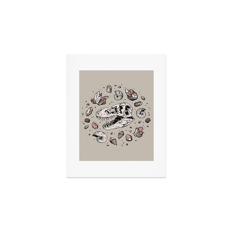 Geo-rex Vortex | Rose Quartz Art Print Gallery Image 1