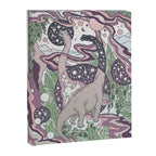 Jurassic Portal | Purple Haze Palette | Dinosaur Science Fiction Art Canvas Print Gallery Image 6