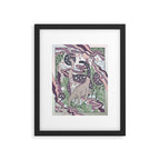 Jurassic Portal | Purple Haze Palette | Dinosaur Science Fiction Art Framed Art Print Gallery Image 5