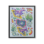 Ocean Portal I: Orca | Whale Space Art Framed Canvas Print Gallery Image 6
