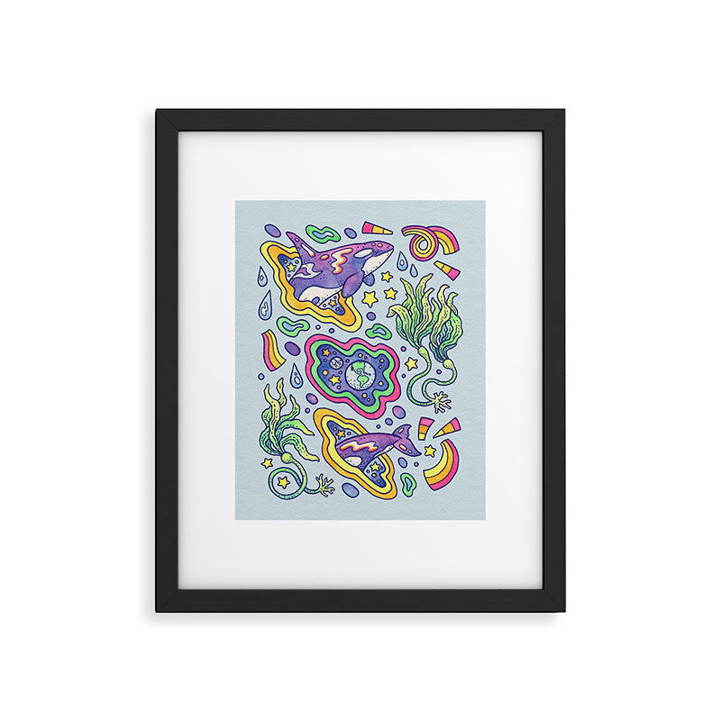 Ocean Portal I: Orca | Whale Space Art Framed Art Print Gallery Image 5