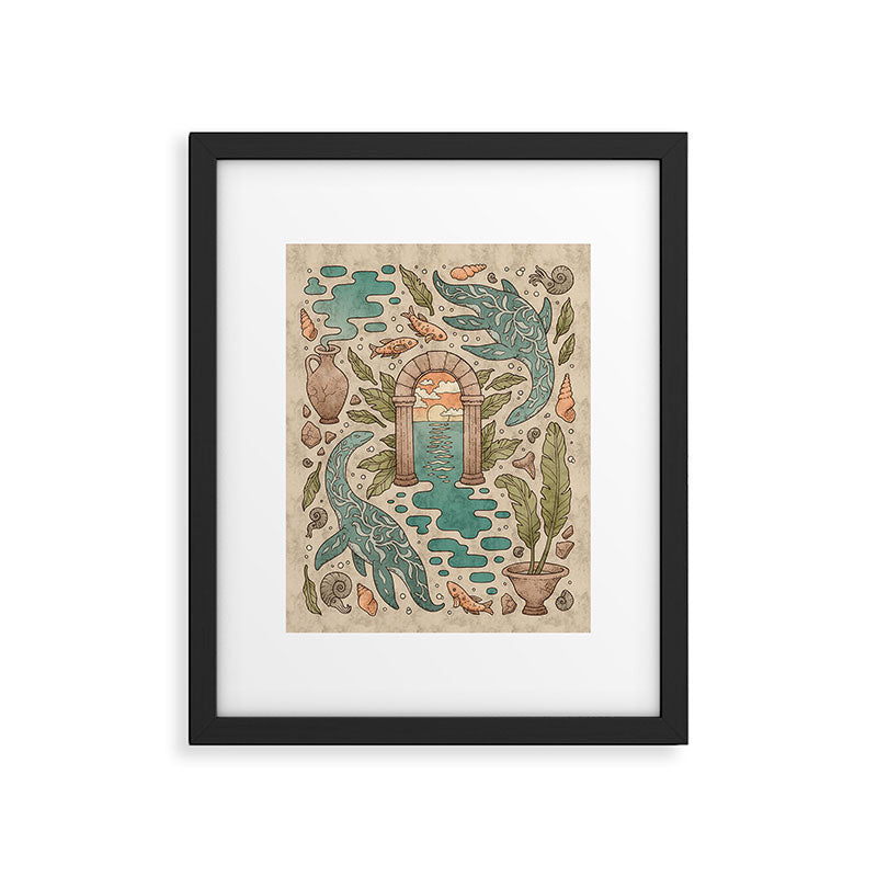 Paradise Panthalassa | Natural History Fantasy Art Framed Art Print Gallery Image 5