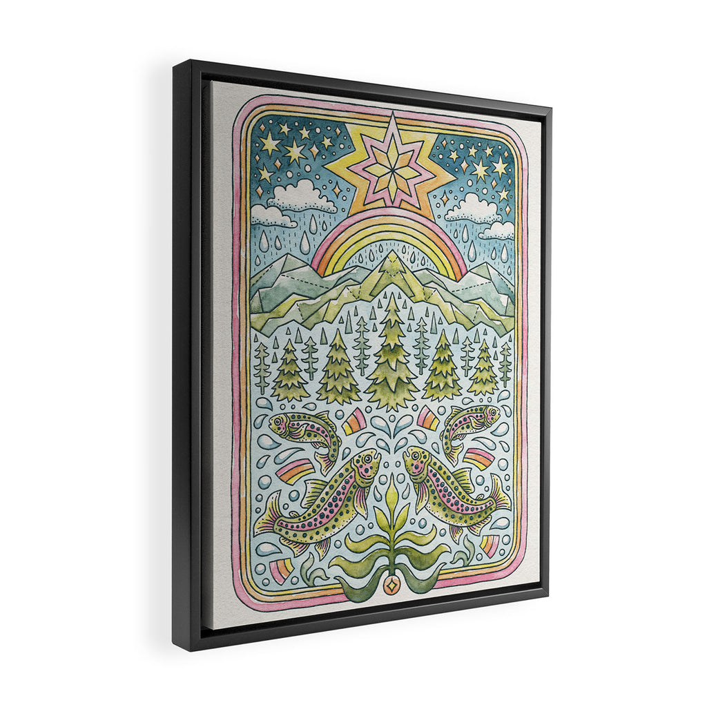River Rainbows Framed Canvas Print Gallery Image 2