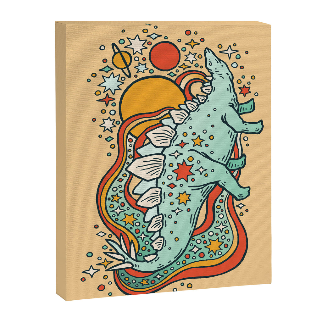 Star Stego | Retro Reptile Palette Canvas Print Gallery Image 6