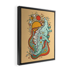 Star Stego | Retro Reptile Palette Framed Canvas Print Gallery Image 2