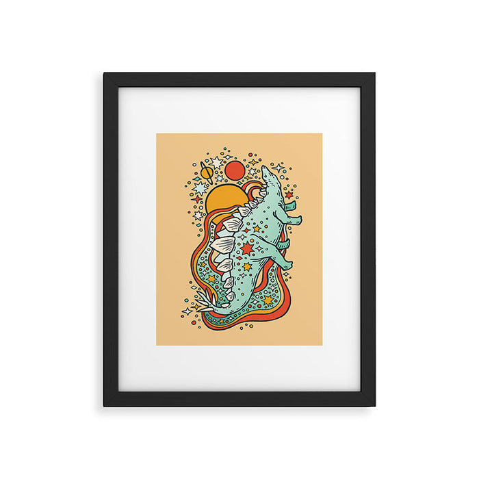 Star Stego | Retro Reptile Palette Framed Art Print Gallery Image 1