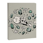 Triceratops Rocks! | Aquamarine | Dinosaur Skull Fossil Art Canvas Print Gallery Image 8