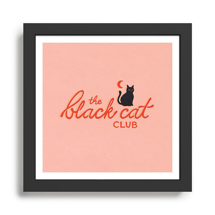 Black Cat Club Framed Art Print Gallery Image 1
