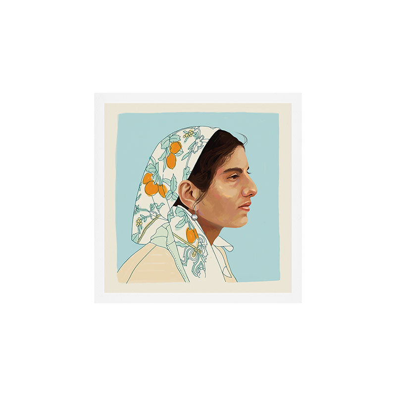 Citrus Woman Art Print Gallery Image 1