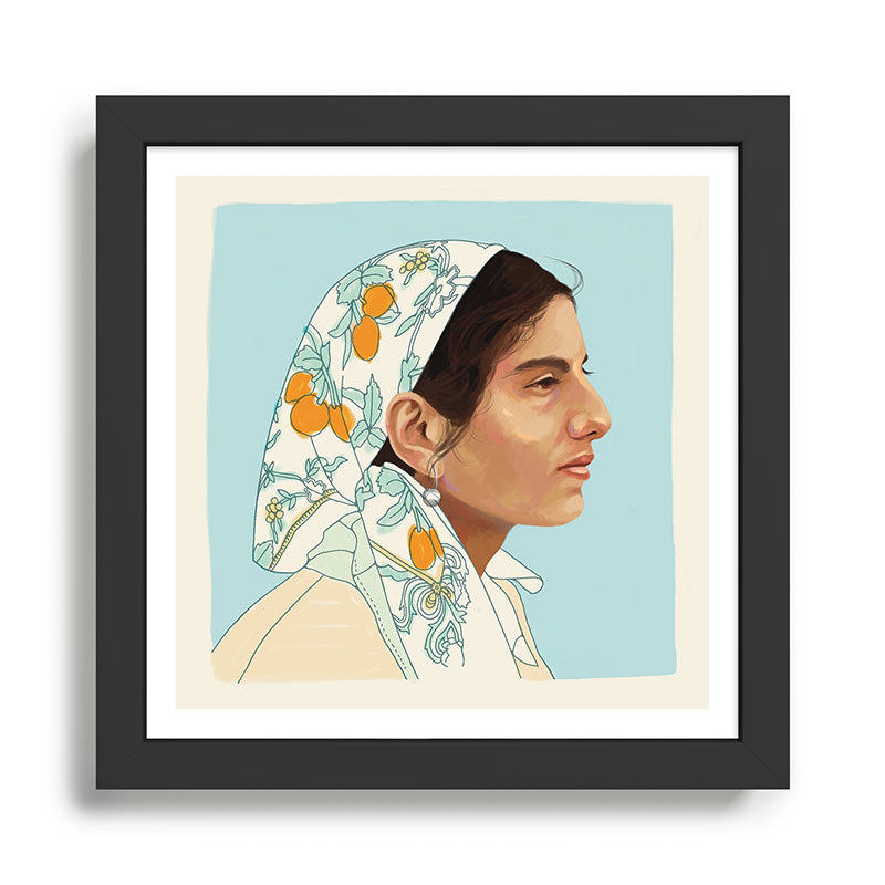 Citrus Woman Framed Art Print Gallery Image 1