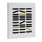 Black and Gold Abstract Canvas Print Gallery Image 6