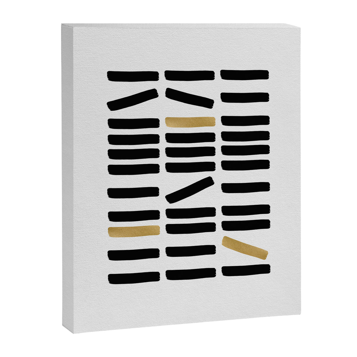 Black and Gold Abstract Canvas Print Gallery Image 6