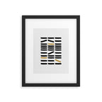 Black and Gold Abstract Framed Art Print Gallery Image 5