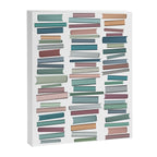 Books Pastel, Living Room Art, Book Worm Canvas Print Gallery Image 8