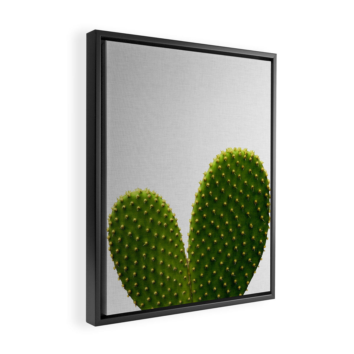 Heart Cactus Framed Canvas Print Gallery Image 2