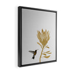 Hummingbird & Flower I Framed Canvas Print Gallery Image 2