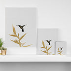 Hummingbird & Flower II Canvas Print Gallery Image 3