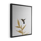Hummingbird & Flower II Framed Canvas Print Gallery Image 2