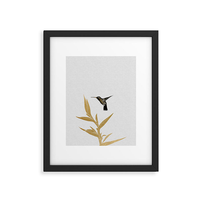 Hummingbird & Flower II Framed Art Print Gallery Image 5