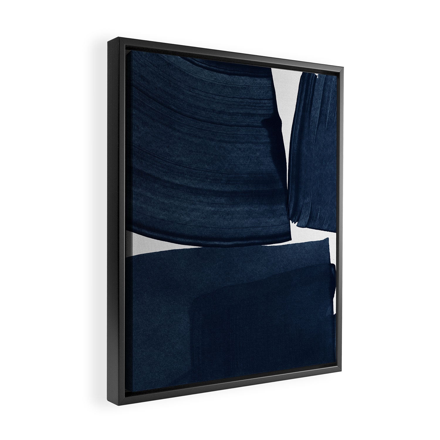 Minimalist Painting Blue I, Navy Decor Framed Canvas Print Gallery Image 2