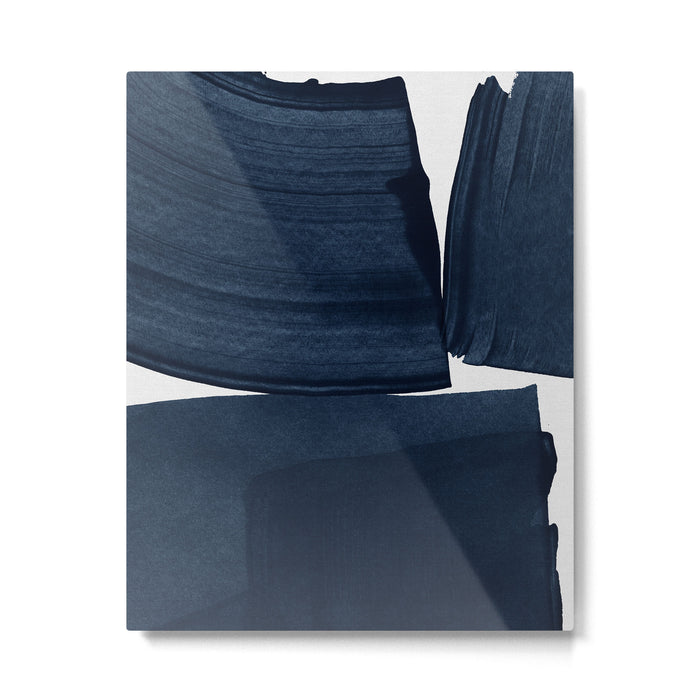 Minimalist Painting Blue I, Navy Decor Metal Print Gallery Image 1