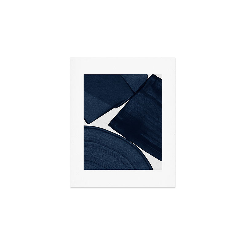 Minimalist Painting Blue II, Modern Abstract Art Print Gallery Image 1