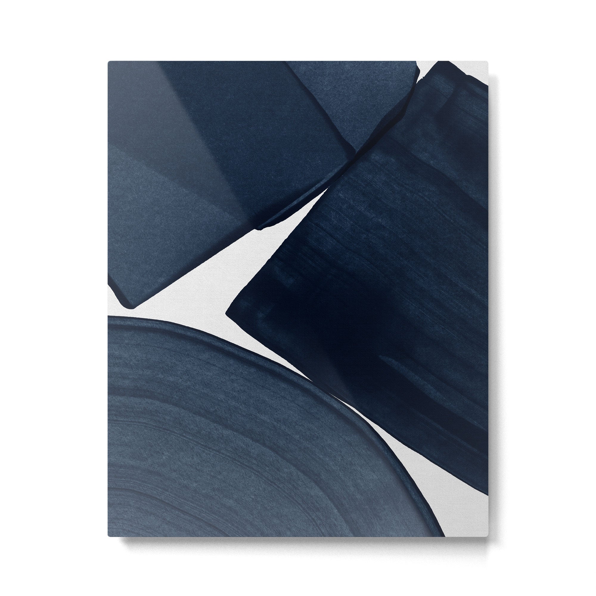 Minimalist Painting Blue II, Modern Abstract Metal Print Gallery Image 4