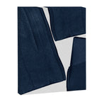 Minimalist Painting Blue III, Mid Century Modern Canvas Print Gallery Image 6
