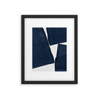 Minimalist Painting Blue III, Mid Century Modern Framed Art Print Gallery Image 5