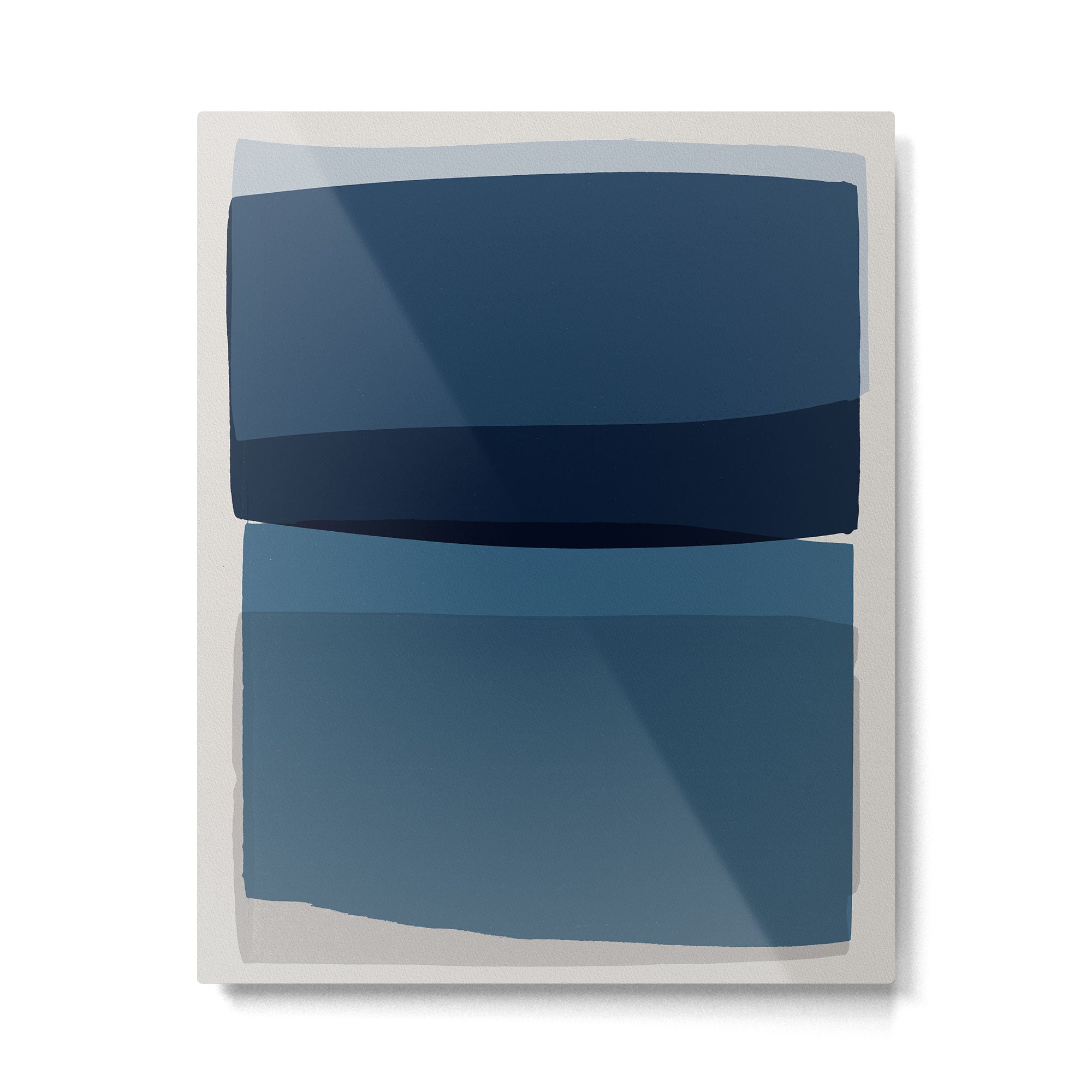 Modern Blue, Blue Painting, Blue Ombre Metal Print Gallery Image 6