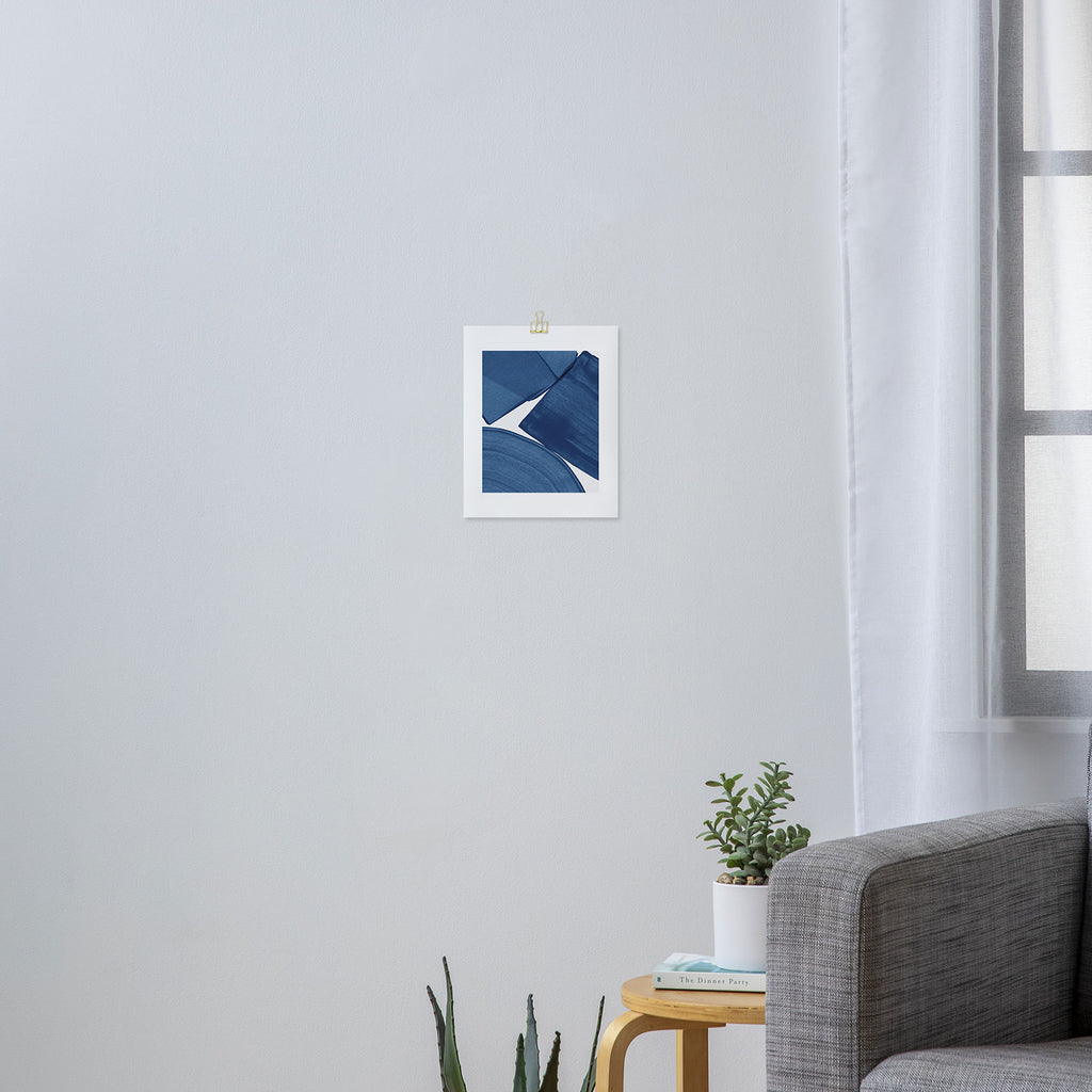 Modern Painting Blue II, Blue Abstract Art Print Gallery Image 3