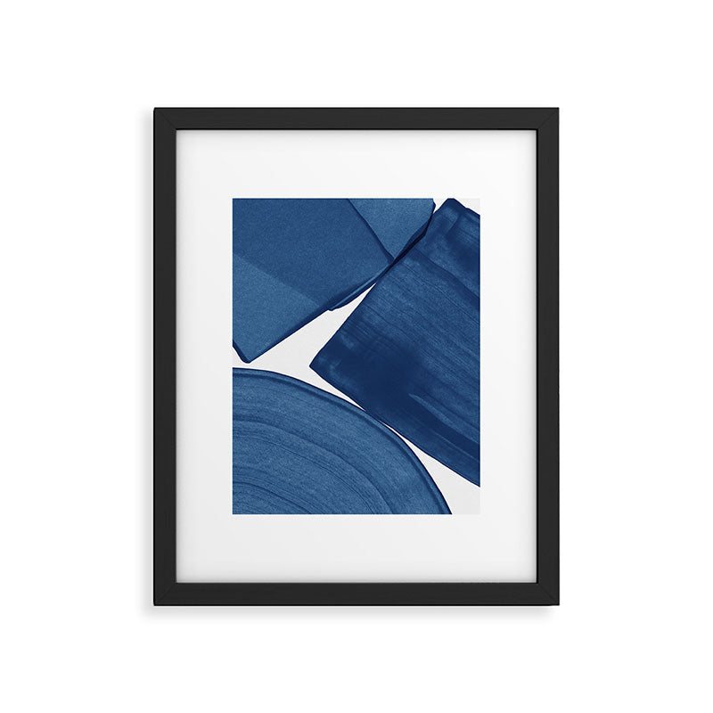 Modern Painting Blue II, Blue Abstract Framed Art Print Gallery Image 6
