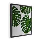 Monstera Leaf III Framed Canvas Print Gallery Image 2