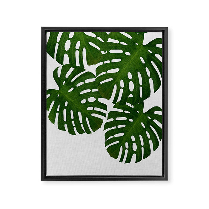 Monstera Leaf I Framed Canvas Print Gallery Image 1
