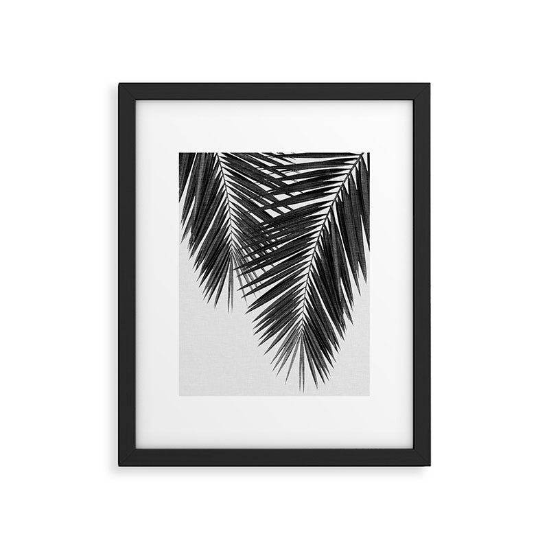 Palm Leaf Black & White II Framed Art Print Gallery Image 5