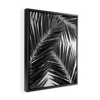 Palm Leaf Black & White III Framed Canvas Print Gallery Image 2
