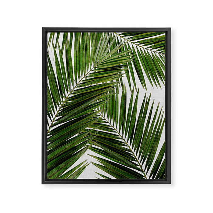 Palm Leaf III Framed Canvas Print Gallery Image 1