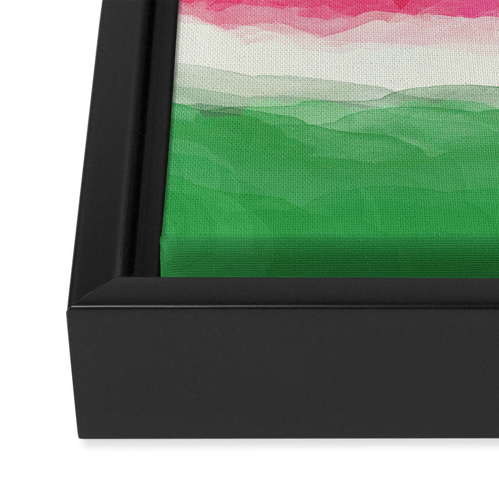 Watermelon Abstract Framed Canvas Print Gallery Image 3
