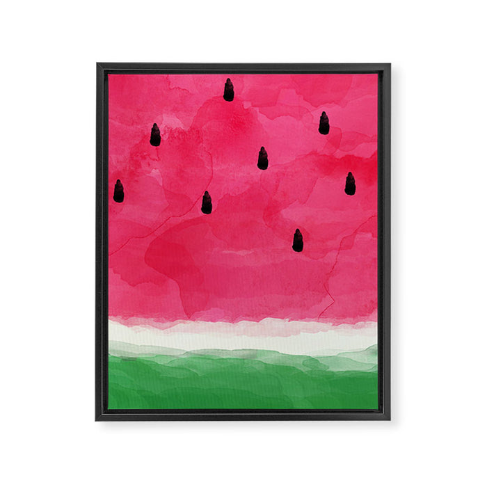 Watermelon Abstract Framed Canvas Print Gallery Image 1