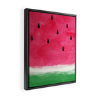 Watermelon Abstract Framed Canvas Print Gallery Image 2