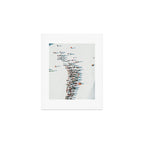 Aerial shot of ski resort Art Print Gallery Image 1