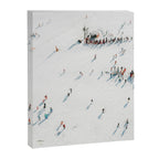 Aerial shot of ski resort Canvas Print Gallery Image 6