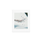 Aerial shot of ski resort Art Print Gallery Image 1